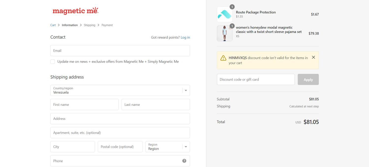 How to apply Magnetic Me coupon code
